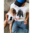 thumbnail image 5 of Baby & Papa Bear Men's T-shirt & Baby Bodysuit Outfit Father & Son Matching Set Dad White 5XL / Baby White 24M (18-24M), 5 of 8