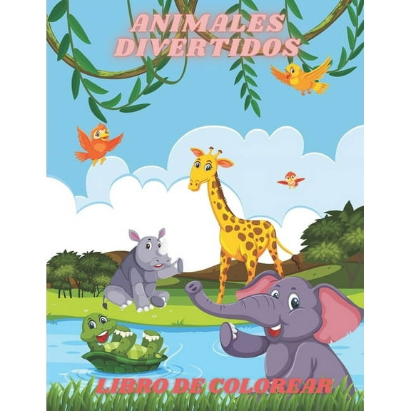 Animales Divertidos - Libro de Colorear (Paperback)