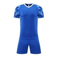 thumbnail image 3 of LPKRT Boys 2 Piece Matching Clothing Set Short Sleeve And Shorts Two Piece Sports Training Breathable Lightweight Outfits Sets Sky Blue 15-16 Years, 3 of 8