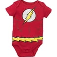 thumbnail image 3 of DC Comics Justice League Batman Superman The Flash Infant Baby Boys 5 Pack Costume Bodysuits Newborn to Infant, 3 of 5