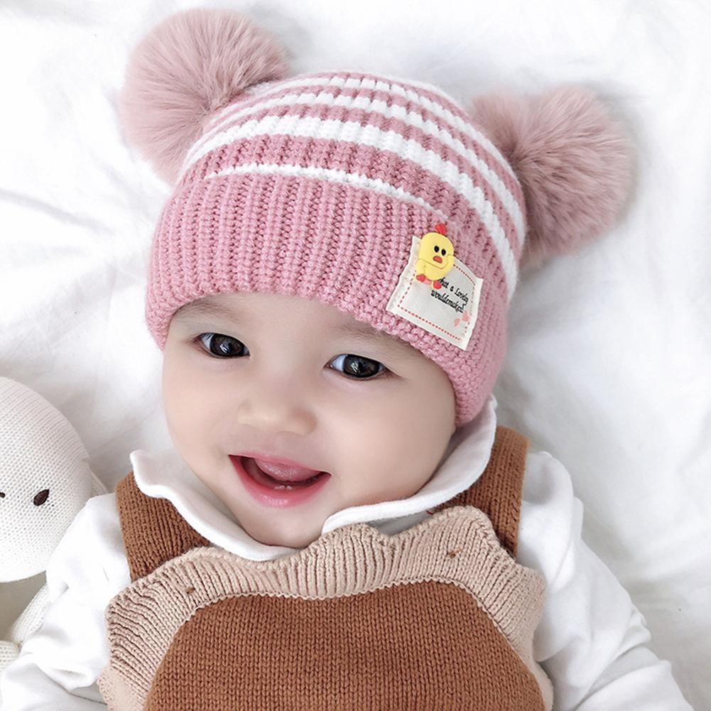 baby boy pom pom beanie