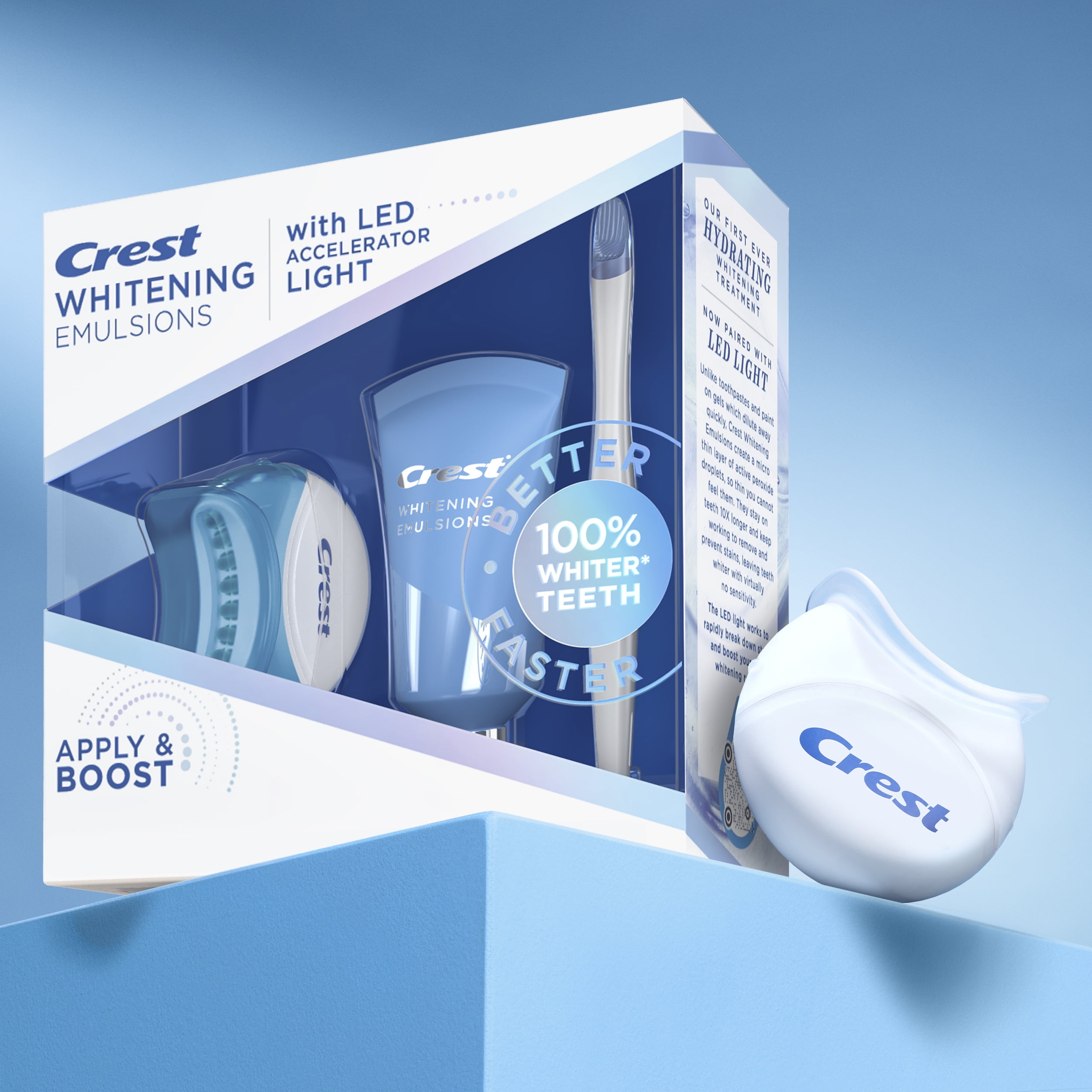 Crest Whitening Emulsions with LED Accelerator Light, 1 pk