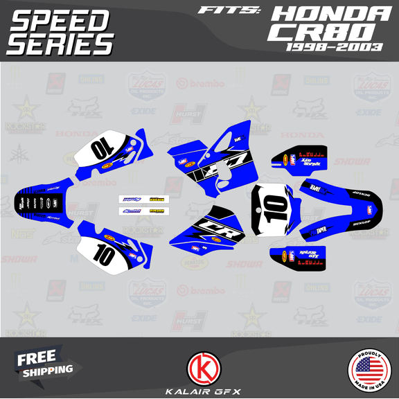 Kalair GFX Graphics Kit for Honda CR80 (1998-2003) Speed Series