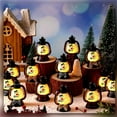 thumbnail image 2 of SLYNSHome 12 Pcs Christmas Mini Snowman Lanterns Decorations with Flickering LED Candles,Winter Small Lanterns Tabletop Centerpiece Party Decor, 2 of 9