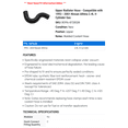thumbnail image 2 of Upper Radiator Hose - Compatible with 1993 - 2001 Nissan Altima 2.4L 4-Cylinder Gas - Gates, 2 of 2
