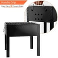 thumbnail image 6 of Tabletop BBQ Grill Foldable Outdoor Portable Charcoal Barbecue Grill,Black, 6 of 10