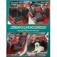thumbnail image 6 of OKMEE 5 - in-1 Dog Car Seat Cover, Scratchproof Pet Car Seat Cover with Mesh Window/2 Seat Belts, Convertible Dog Hammock Nonslip Dog Back Seat Protector for Cars Trucks SUV, 6 of 9
