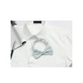 thumbnail image 5 of INSPIRE CHIC Men's Bow Tie Accessories Adjustable Strap Formal Solid Tuxedo Pre-Tied Silver Gray, 5 of 5