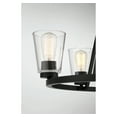 thumbnail image 6 of Matte Black Five Light Chandelier from the Calhoun Collection, 6 of 6