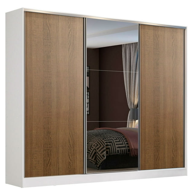 Ropero Closet Madesa 3 Puertas 1 Espejo B/M