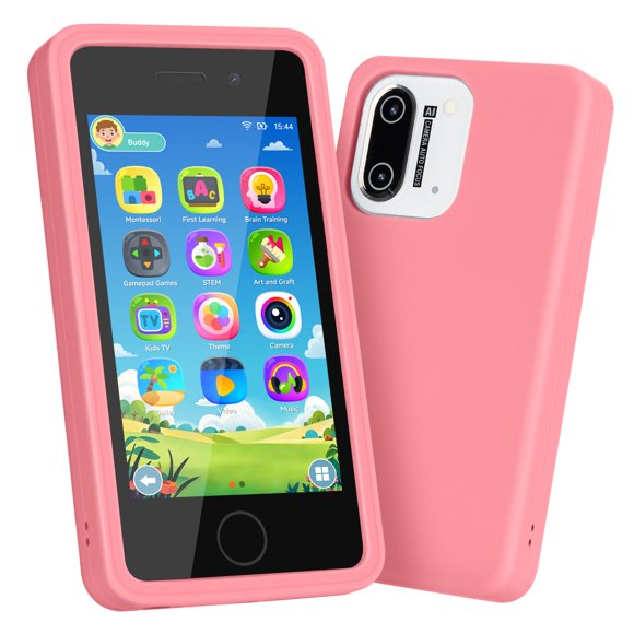 3.97" Touchscreen Kids Toys Smart Phone, Kids Phone with Games & Dual Camera, Toddler Toys Phone, Boys and Girls Learning Toy Phone for 3-9 Years Old