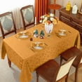 thumbnail image 7 of Tablecloth 60x120,Wrinkle Free,Soft,Spillproof Fall Leaves Jacquard Table Cloth for Thanksgiving Fall Holiday Harvest Dinner,Red, 7 of 7