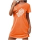 thumbnail image 2 of Camisón corto de talla grande para mujer, camisón de manga corta con estampado de pecho a la moda, camisón para mujer, 2 of 5