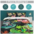 thumbnail image 6 of Splatoon 3-Piece Bedding Set Soft Warm And Comfortable Bed Set with 1 Duvet Cover And 2 Pillowcases, 6 of 8