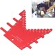 thumbnail image 2 of Step Depth Gauge, Aluminum Alloy Laser Markings Long Life Span Router Gauge Practical 2 In 1 Lightweight  For Woodworking ANGGREK Rojo, 2 of 8