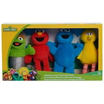 Just Play Sesame Street Oscar the Grouch, Elmo, Cookie Monster & Big Bird Plush 4-Pack