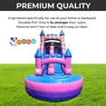 thumbnail image 3 of Pogo Crossover Inflatable Water Slide with Blower, Pink Unicorn 15 Foot Kids Waterslide, 3 of 9