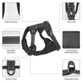 thumbnail image 3 of Vsdgher Musical Notes Pattern Dog Harness,No Pull Pet Harness with Soft Padded Handle,Adjustable Reflective Vest with 2 Buckles,4 Slide Buckles,S-XL, 3 of 5