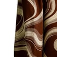thumbnail image 6 of Vivianyo HD Women's Flowy Wide-Leg Pants，Lightweight Abstract Wave Print Casual Trousers with Pockets,Brown,Size S-2XL, 6 of 8
