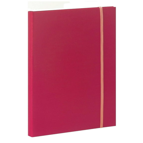 Red Fabric 2-up Photo Album for 96 photos by Burnes - 4x6