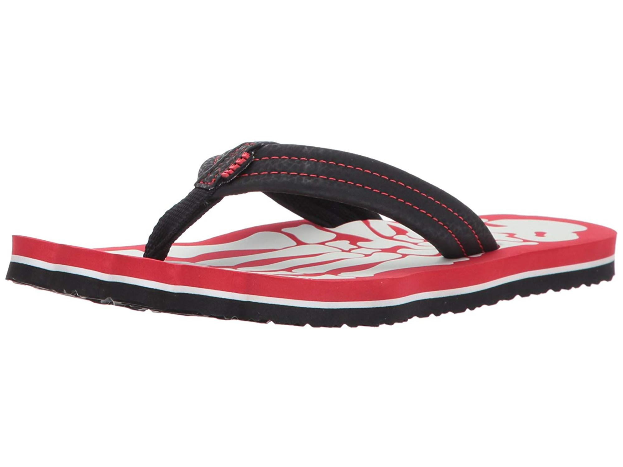 Reef Boys Rf0a362p Slingback Bungee Flip Flops, Red, Size 3/4 M Us Toddler