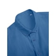 thumbnail image 6 of sogami Men's Breathable Cotton Linen Short Sleeve Button Down Summer Shirt, 6 of 8