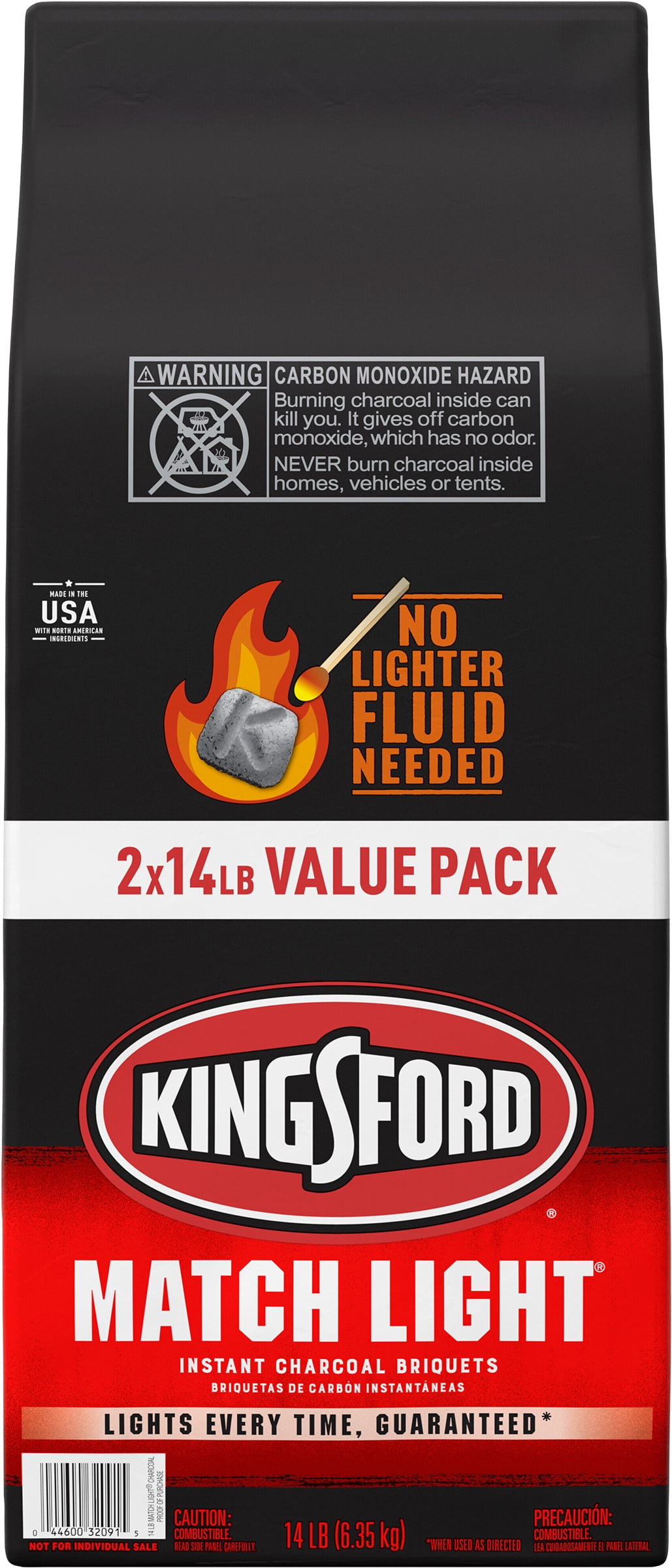 14 Lbs. Match Light Instant Charcoal Briquettes 2 Pack Walmart