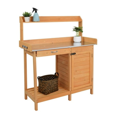 

SamyoHome Garden Workbench With Drawers And Cabinets