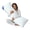 White, variant on Galenzoov Memory Foam Filled Full-Body Support Pillow - Ultra Soft, Long Bed Pillow Designed for Adult Side Sleepers (White, 20×54 inch)