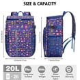thumbnail image 3 of Cartoon Car Insulated Cooler Backpack 20L - Leakproof Soft Cooler Bag for Camping, Picnic, Beach, Keeps Cold/Hot 20 Hours, 3 of 5