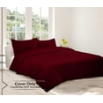 thumbnail image 5 of Royale Linens 3-Pieces Burgundy Duvet Bedding Sets, Full, 5 of 8