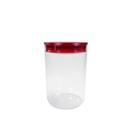 Click Clack 4.2 Quart Round Pantry Canister | Red