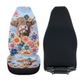 thumbnail image 4 of Uorisanigo 2PCS Car Seat Covers for Front Seats WashableHighland Cow Ethnic Flower Automotive Vehicle Seat Covers for Cars Interior, Universal Fit for Cars, Sedans, Trucks, SUVs, 4 of 7