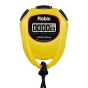Robic SC-429 Water Resistant All Purpose Stopwatch, Yellow