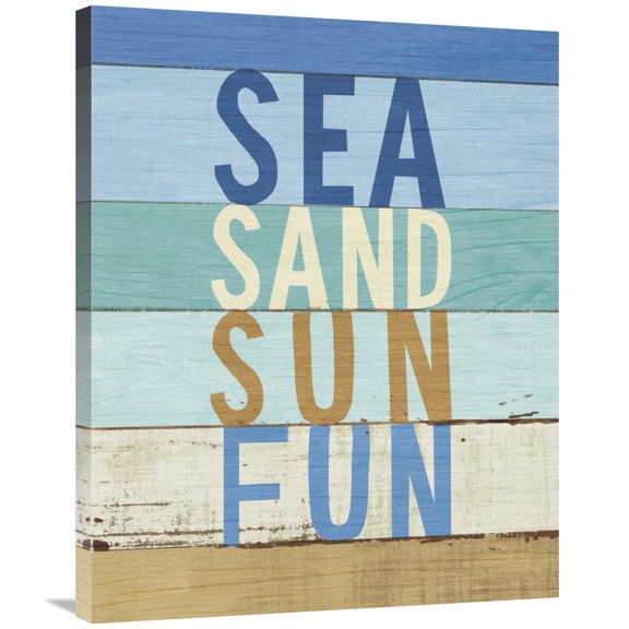 Global Gallery's 'Beachscape Inspiration VIII' By Michael Mullan Stretched Canvas Wall Art