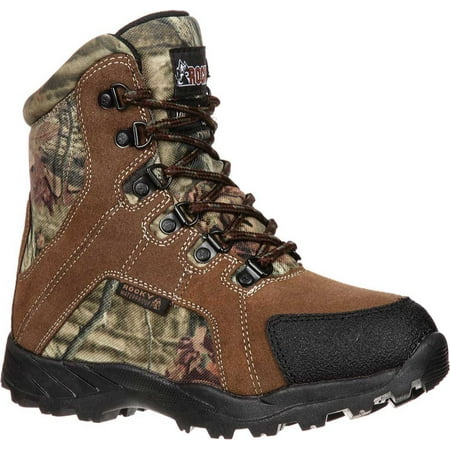 

Children s Rocky 7 Hunting Insulated WP Boot 3710 Brown/Mossy Oak Infinity Leather 4 M