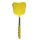 thumbnail image 1 of Injueey Reemplazo de matamoscas de acero inoxidable, Color sólido, forma de hoja telescópica ergonómica, herramienta de matamoscas de plagas Repelente de insectos y plagas Amarillo, 1 of 6