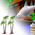 thumbnail image 2 of 5pcs Plastic Coconut Palm Tree Miniature Plant Pots Bonsai Craft Micro Land, 2 of 6