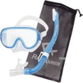 thumbnail image 1 of Reef Tourer Máscara y Snorkel de una Sola Ventana para Niños de 4 a 9 Años, Azul Transparente, 1 of 6