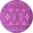 thumbnail image 1 of Ahgly Company Indoor Round Persian Purple Traditional Area Rugs, 5' Round, 1 of 4