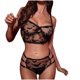 thumbnail image 1 of Sujetador de lencería con estampado exquisito para mujer + conjunto de bragas Babydoll Cut-Out Sleepwear Fridja nalpqowj43007, 1 of 9