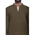 thumbnail image 4 of Atasi Solid Traditional Kurta For Men Chinese collar Long Shirt Ethnic Clothing, 4 of 7