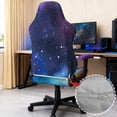 thumbnail image 6 of Whosucclay Galaxy Print Gaming Chair Cover with Armrest Covers 4 Pcs Stretch Racing Computer Chair Slipcover Set Rotating Desk Chairs Protector Cover for Pets, 6 of 8