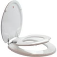 thumbnail image 3 of TinyHiney Potty Elongated Toilet Seat, Adult/Child, w/Chromed Metal Hinges (Elongated White), 3 of 8