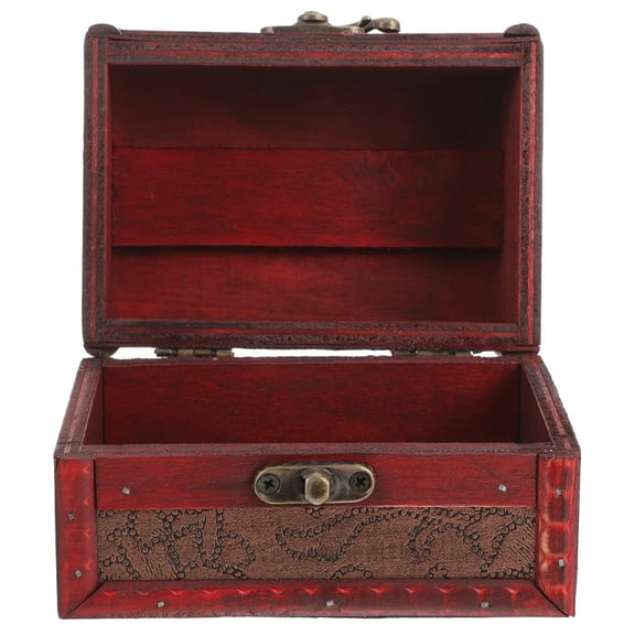 FRCOLOR Wooden Boxes with Lids for Jewelry Organizer in Brown Color Perfect for Holding Food and Accessories 2 Pieces