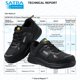 thumbnail image 2 of Zapatos de trabajo FitVille con punta ancha de acero, cuero impermeable, para hombre, 2 of 7