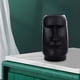 thumbnail image 2 of Estatua de la Isla de Pascua, retrato romano antiguo, decoración megalítica retro masiva con acentos Negro A, 2 of 7