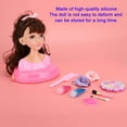 thumbnail image 4 of Styling Head, Makeup Children's Gift Box Doll Head, For Kids Girls MY319-6, 4 of 8
