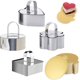 thumbnail image 1 of Juego de 4 Uds de moldes para postres y Mousse, juego de moldes para pasteles, anillos para hornear, juego de anillos para cocinar, pastel de Mousse, Chocolate, fruta, postre, 1 of 5