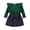 Green, variant on Sngxgn Toddler Girl Skirts Outfit Ribbed Long Sleeve Tops Skirt Baby Fall Winter Clothes(Green,120)